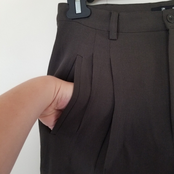 Philippe Adec Paris Vintage Trouser Forest Green Tailored fit Size 8 - Picture 2 of 6